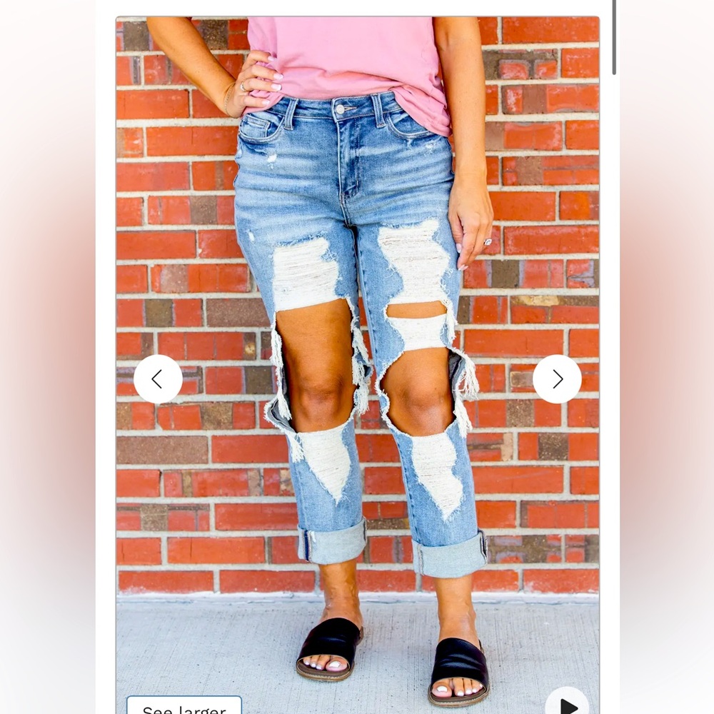 Distressed Judy Blue jeans